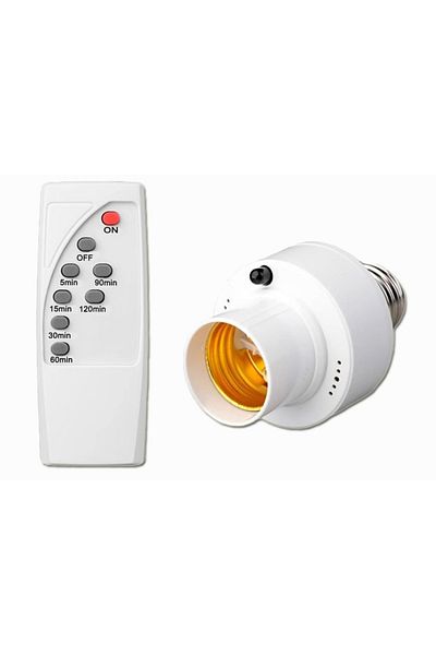 Choice E27DT01 AC85-265V E27 Lamp Holder with Remote Control Light Bulb Base Socket Infrared Intelligent Co