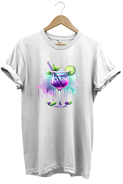 WİDİ Tricou unisex cu croiala normală, 100% bumbac, imprimat de vară, cu tema...