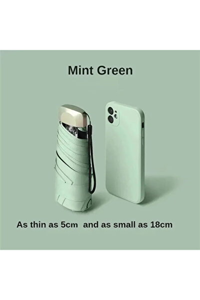Choice Iron 6K 1pc matcha green 1Pc 55% Off Mini Sun Umbrella Pocket Rain Umb...
