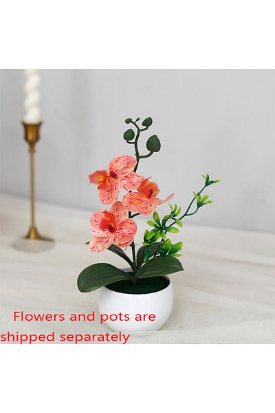 Choice E Simulated Butterfly Orchid Potted Artificial Flower Bonsai Plants Outdoor Indoor Office Home Wedd.