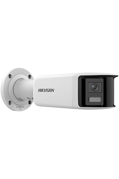 Hikvision ColorVu - Cameră IP 4MP, lentilă 2.8mm, vedere panoramică 180gr, distanță de 40m, audio -DS-2CD2T47G2P-LSU-SL-2.8mm