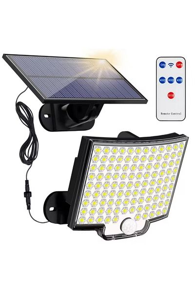 Choice 106LED Super Bright 106 LED Solar Split Wall Lamp 3 Modes Waterproof Motion Sensor Lamps Solar Lamp