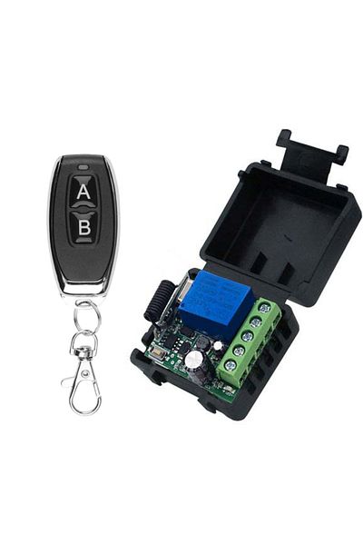 Choice 1Receiver 1Remote 433Mhz Remote Control Wireless Switch DC 12V 1CH RF 10A Relay Receiver and 2CH Tra