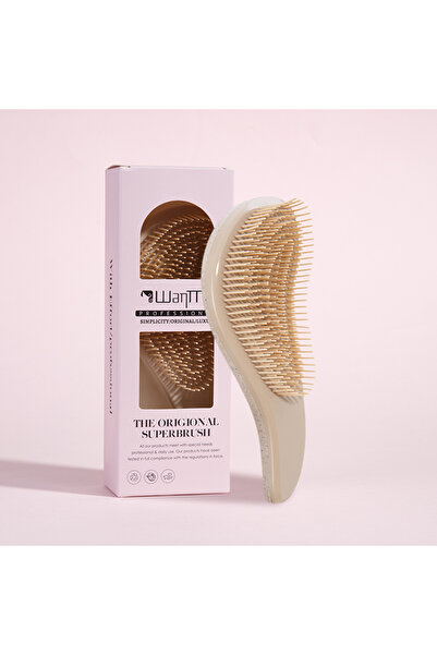 Choice مشط سحري صغير الحجم لفك تشابك الشعر، لون بيج، قطعة واحدة، فرشاة تدليك مضادة للكهرباء الساكنة، لفك تشابك الشعر، وسادة هوائية