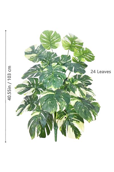 Choice H-GBY-24Y-103-2T23 40-105cm Artificial Monstera plastic fake plant pot ornamental festival suitable