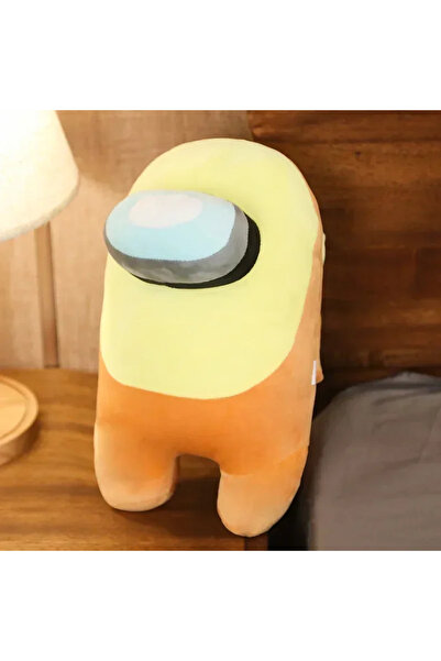 Choice وسادة جسم قطيفة ناعمة بتصميم كرتوني أصفر 30 سم، وسادة أريكة مزخرفة بتص...