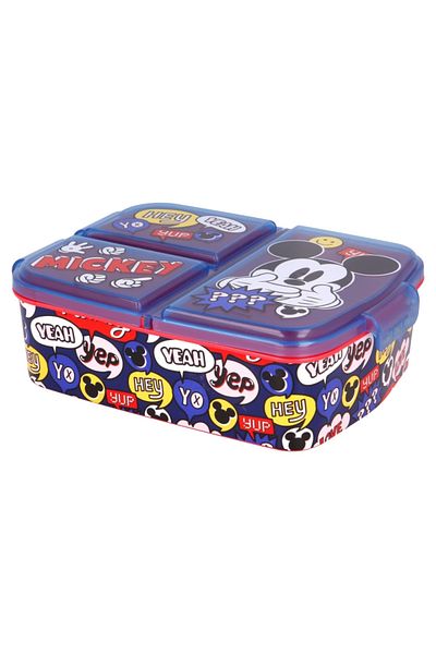 Mickey Mouse Cutie sandwich, multicompartimente, multicolor, fara BPA, Mickey Mouse