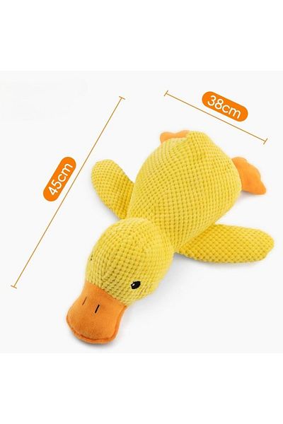 Choice Yellow Pet Plush Toy Dog Calming Duck Stuffed Duck Toys Chew Toy Durable Squeaky for Puppy Pet Teeth