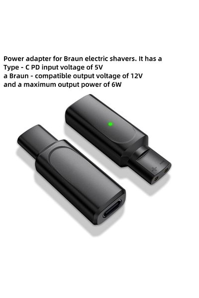 Choice BL ZJT HS Hobo 12V Type-C Shaver Charger Adapter Charging Converter for Braun Series 3 5 7 9 6 1 XT5