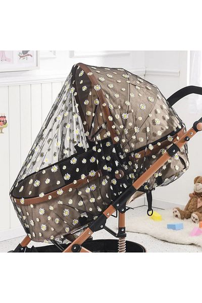 Choice Black Daisy Baby Stroller Mosquito Net Pushchair Cart Insect Shield Net Mesh Safe Infants Protection