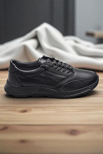 ISPARTALILAR 3400A Orthopedic Sole Daily Genuine Leather Men's Shoes Casual Men's Leather Shoes