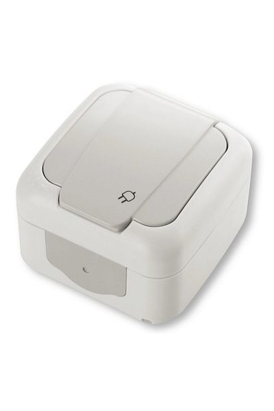 Viko by Panasonic Schuko Socket IP54 Gray Palmiye Viko