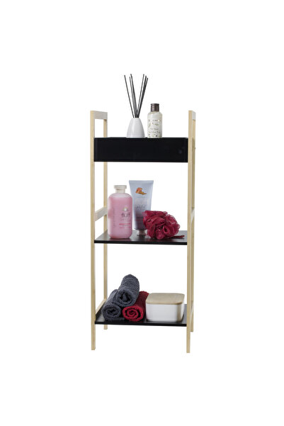 JOTTA Bathroom shelf, 3 levels, black, Scandic