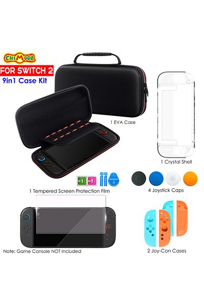 Choice 9in1 Kit1 Carrying Case for Nintendo Switch 2 [7.9''] 2025 - Protective Hard Shell Portable Travel C