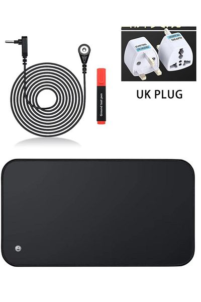 Choice 30X60CM UK plug 30X60CM Earthing Mat Grounding Pad for Improves Sleep,Enhanced Circulation,Reduces I