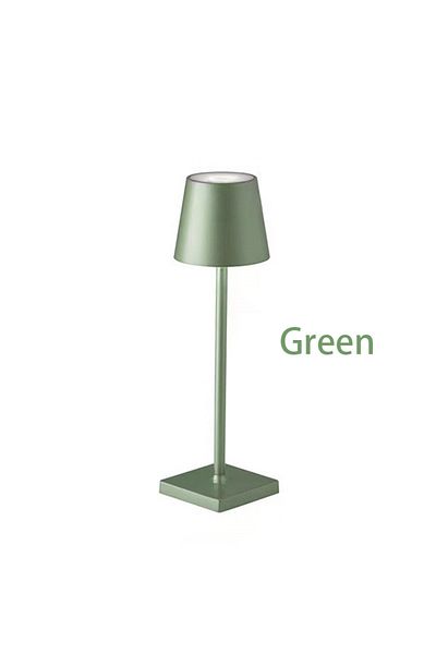 Choice Green Wireless LED Table Lamp 3-Level Dimmable Touch Desk Night Light USB Rechargeable For Room Stud