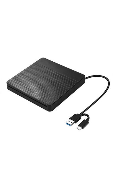 Choice محرك أقراص مضغوطة/DVD خارجي x001، منفذ USB 3.0 من النوع C، مشغل أقراص مضغوطة/DVD، كاتب أقراص مضغوطة/ROM، قرص خارجي