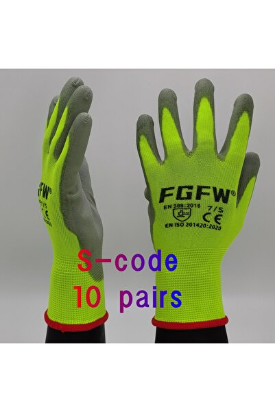 Choice 10 أزواج من قفازات العمل المطلية بالبولي يوريثين - قفازات أمان خفيفة ا...