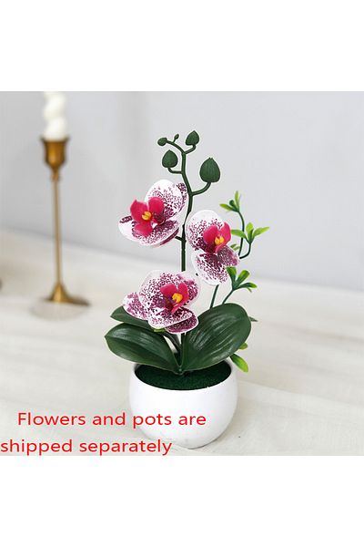 Choice C Simulated Butterfly Orchid Potted Artificial Flower Bonsai Plants Outdoor Indoor Office Home Wedd.