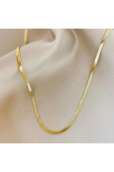 Zillyatelier Steel Italian Chain Necklace Tarnish Free 40 cm