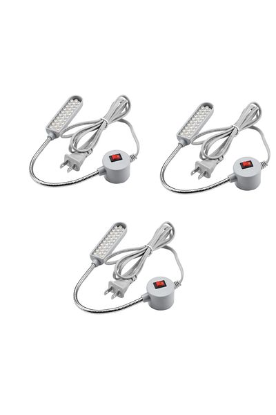 Choice 3PCS US Plug 3pcs AC110V/220V LED Industrial Sewing Machine Lighting (With 30 LED Lamp) 360° Flexibl