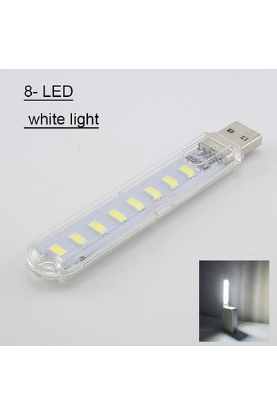 Choice 8LED White 1PC Portable Mini 3/8/10/20/24 LED 5V USB DC Warm White Lamp Book Reading FLashlight Nig