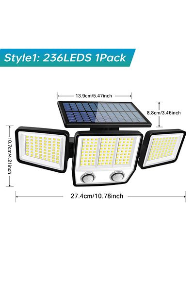 Choice 1pcs Style1 Solar Lights Outdoor Waterproof Super Bright Cordless Solar Motion Sensor Light 3 Adjust