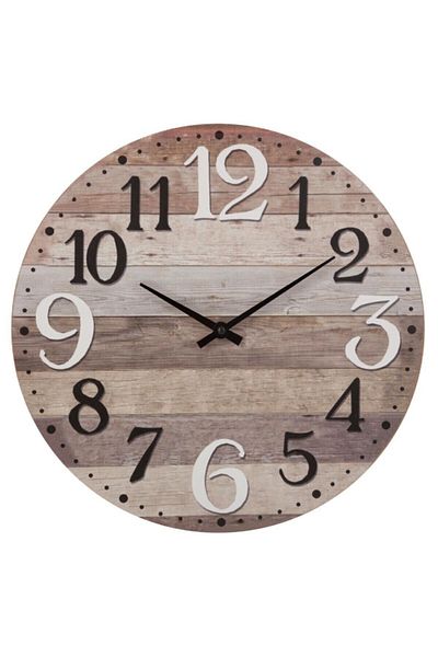 Atmosphera Alex Unique Design Round Analog Wall Clock with Contrasting Shades 38 cm