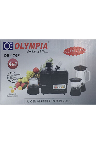 Olympia خلاط احترافي 4 في 1، معالج طعام، آلة عصارة كهربائية منزلية