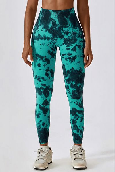 Fizion Splash Pro shapewear fitness leggings, Turquoise
