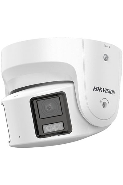 Hikvision ColorVu - Cameră IP 4K, Vizualizare panoramică 180gr., Lățime de bandă 30m, Audio - DS-2CD2387G2P-LSU-SL-4mm