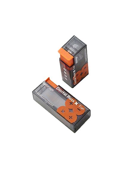 Choice Orange Dental Floss Dispenser Containing Floss Dental Floss Storage Box Auto Refillable Oral Hygiene