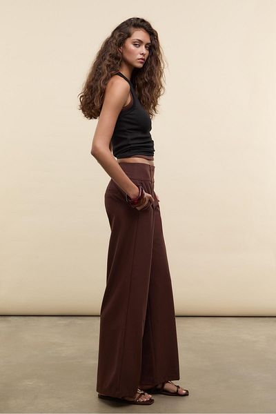 Stradivarius Smart trousers with wide waistband