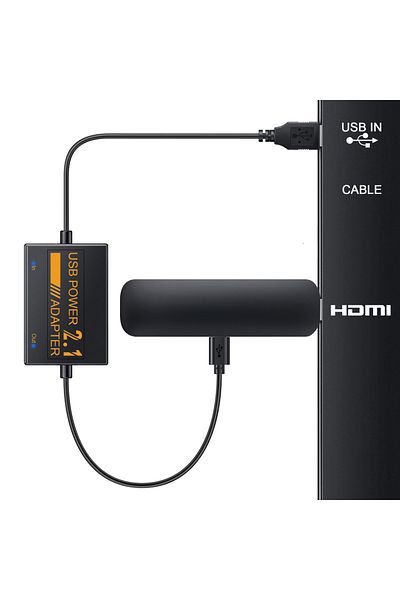 Choice 1PC Professional Network Card Adapter 1800mAh Micro USB Power for Amazon Fire TV Sticks Firestick Ad
