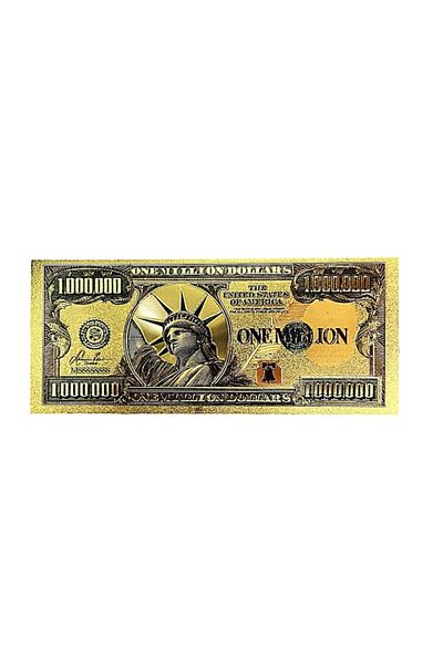 BLA BLA FOAM Gold-Plated Polymer Banknote 1 Million $, Special Feng Shui Gift, Lucky Note, The Secret