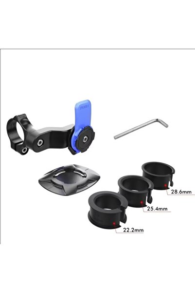 Choice حامل هاتف عالمي أزرق اللون للدراجات النارية والهوائية، مزود بكوب شفط ق...