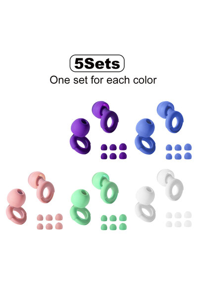 Choice 5 مجموعات من سدادات الأذن الناعمة المصنوعة من السيليكون من HUAK، والتي...