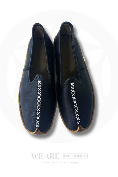 okcubaba Black Handmade Yemeni – Genuine Leather Traditional Archery Outdoor Shoes