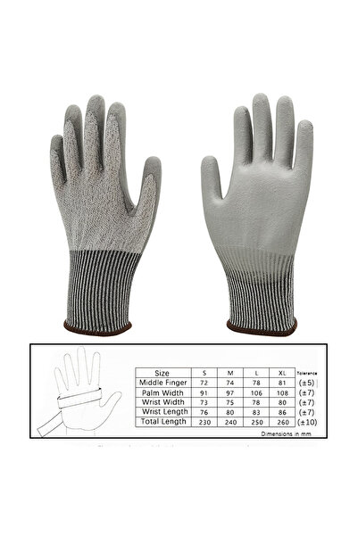 Choice قفازات مقاومة للقطع مقاس XL، مقاومة للقطع من المستوى 5، مقاومة للانزلا...