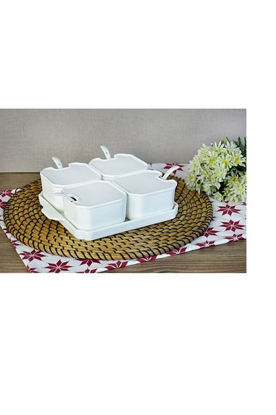 PONCİKPAZAR Selina 13 Piece Porcelain Breakfast Set