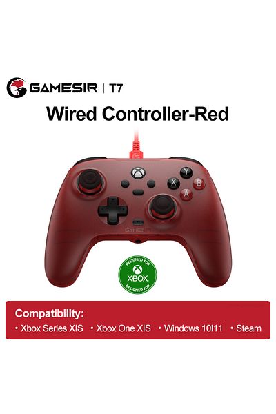 Choice Red GameSir T7 Wired Xbox Controller Gamepads PC for Xbox Series S X Xbox One S X PC Windows 10 11 S