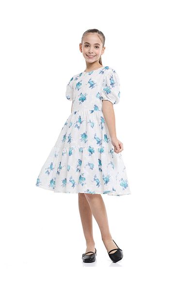 R&B GIRLS WOVEN DRESS 8-16Y