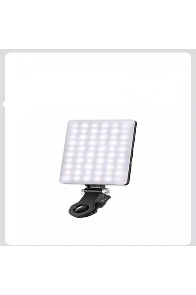 Choice Black Mobile Phone Fill Light Rechargeable 3 Modes Adjustable Brightness LED Lamp Clip On For Mobile