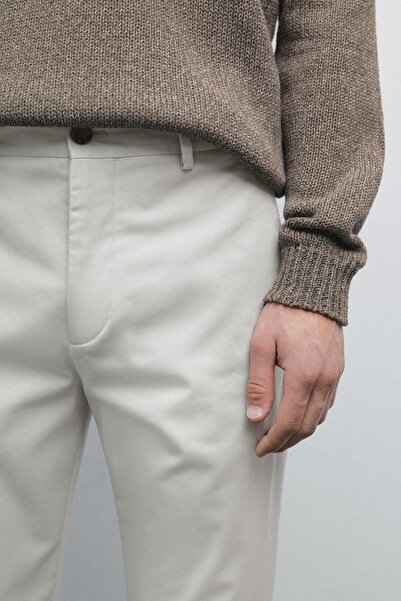 Massimo Dutti Pamuklu tapered fit pantolon