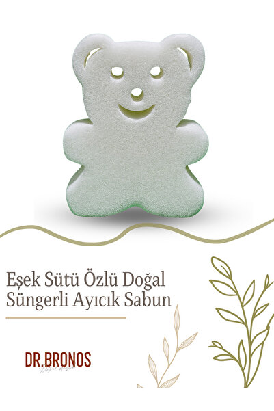 Dr.Bronos Eşek Sütü Özlü Doğal Süngerli Ayıcık Sabun 135 gr