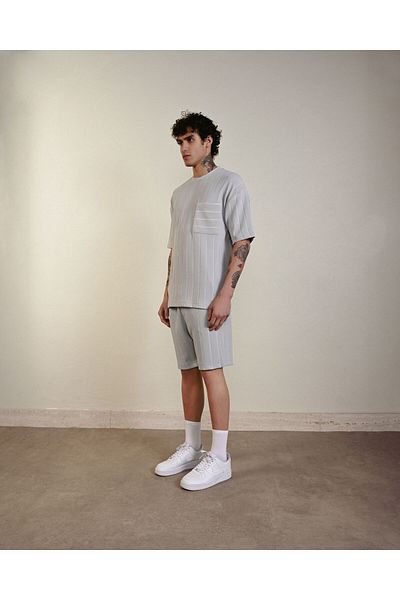 TÜZeMEN Textured Fence Sports Shorts