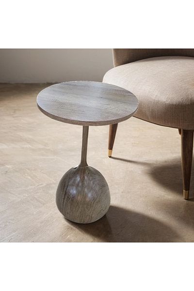 DEC22 Single wooden serving table, size 55*40*40 cm