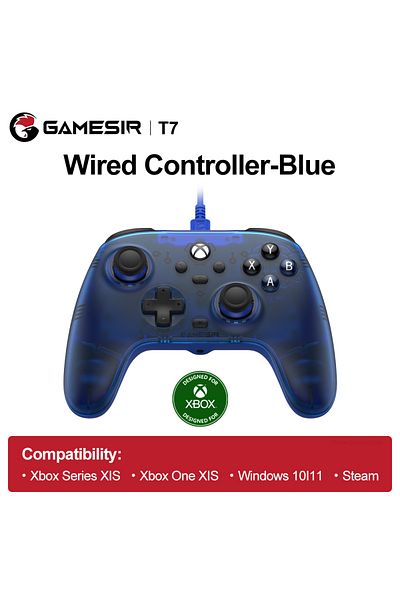 Choice Blue GameSir T7 Wired Xbox Controller Gamepads PC for Xbox Series S X Xbox One S X PC Windows 10 11