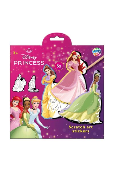 Moxy Σετ δημιουργικών λευκωμάτων, μαγικά αυτοκόλλητα πριγκίπισσας της Disney