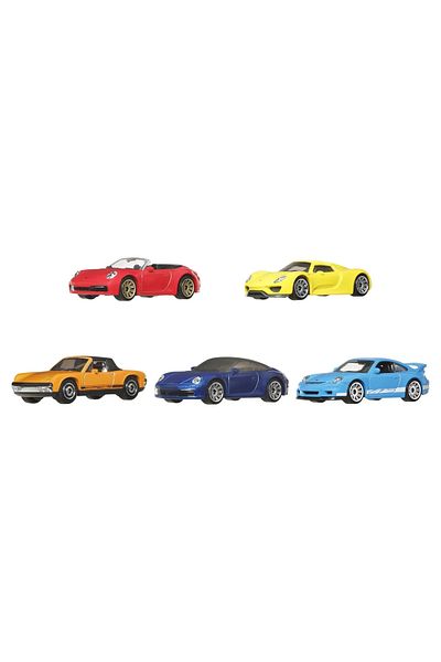 Matchbox SET OF 5 PORSCHE HEROES DIE-CAST CARS 1:64 SCALE